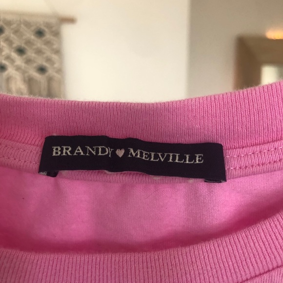 Pink Brandy Melville Crop Top - Picture 3 of 3